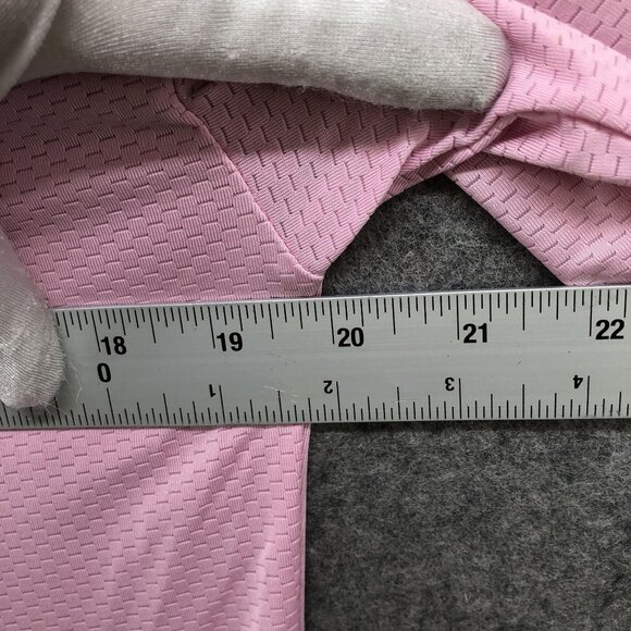 BEBE Sport Active T Shirt Womens S Oversized Short Sleeve Pink Logo Ventilated - Picture 6 of 7